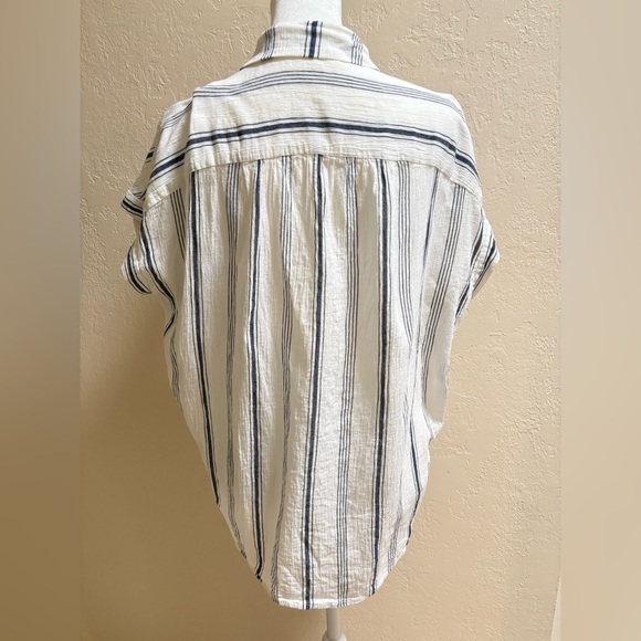 Madewell Central Shirt in Parkman Stripe - Size S - Picture 7 of 8